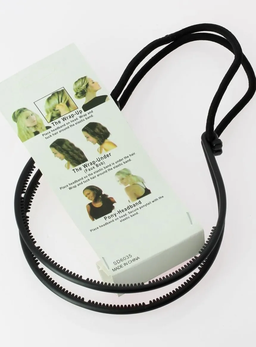 Accessoire coiffure attachés simple Noir