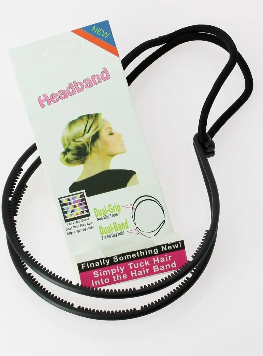 Accessoire coiffure attachés simple Noir
