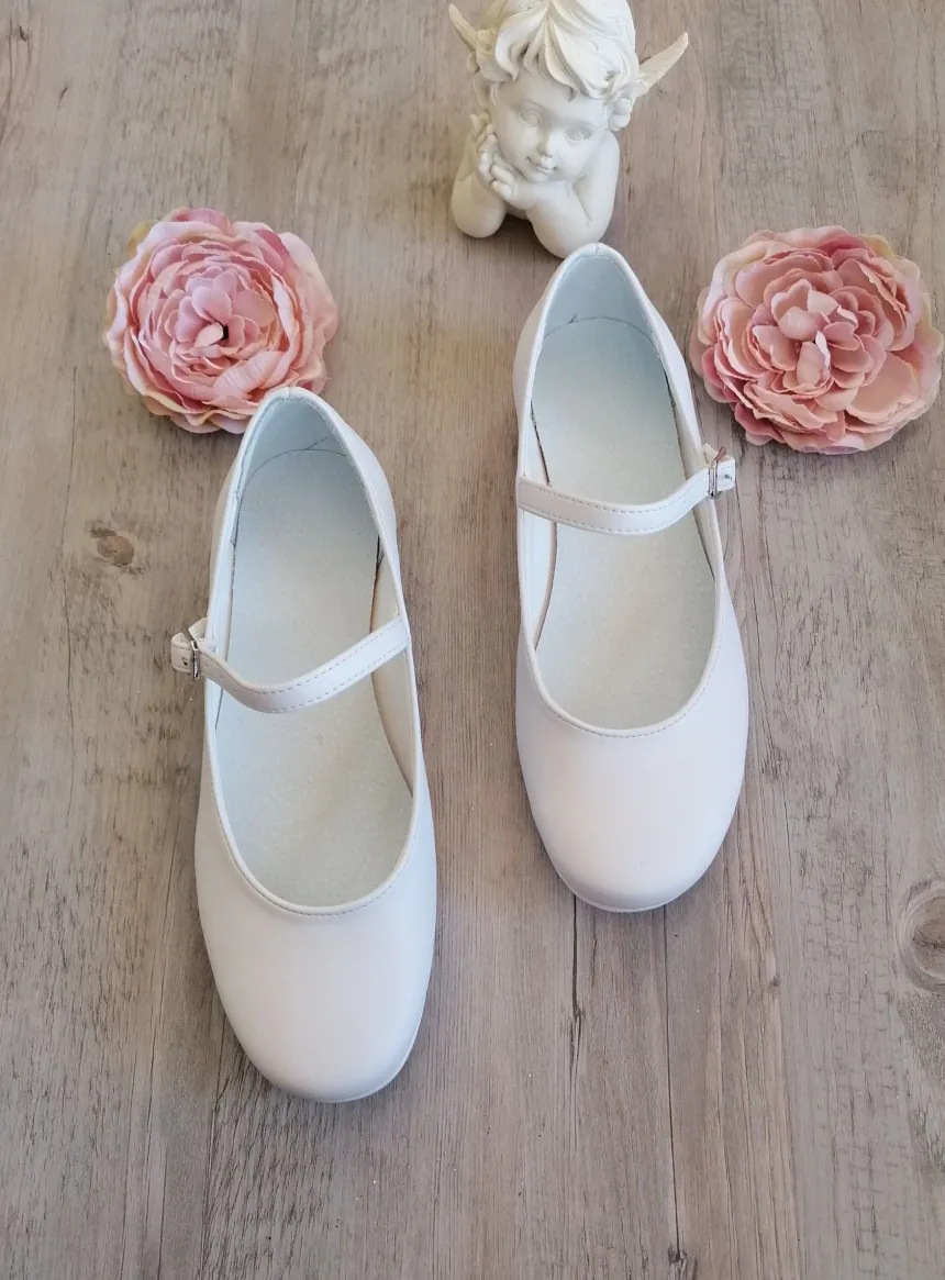 ballerine fille avec lanière sur le côté