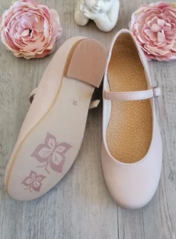 ballerine fille avec lanière sur le côté