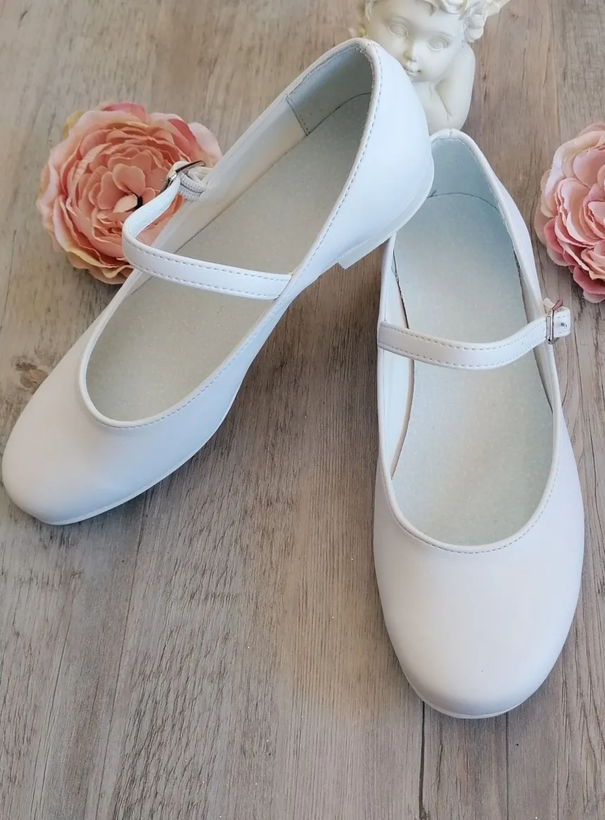 ballerine fille avec lanière sur le côté