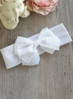 Bandeau baptême mariage fille