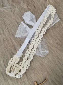 Bandeau bébé fille dentelle et tulle
