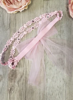 Bandeau bébé fille dentelle et tulle