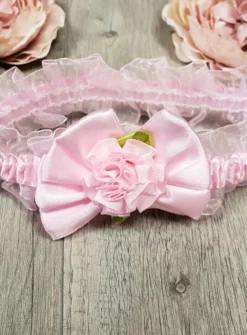 Bandeau bébé noeud et fleur