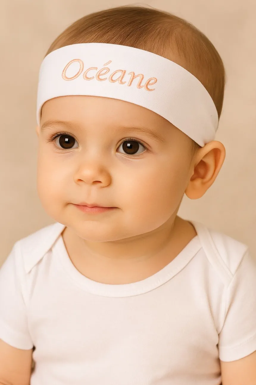 Bandeau bébé ou enfant - Personnalisation en option