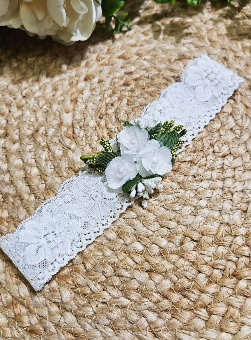 Bandeau floral pour bébé ou petite fille