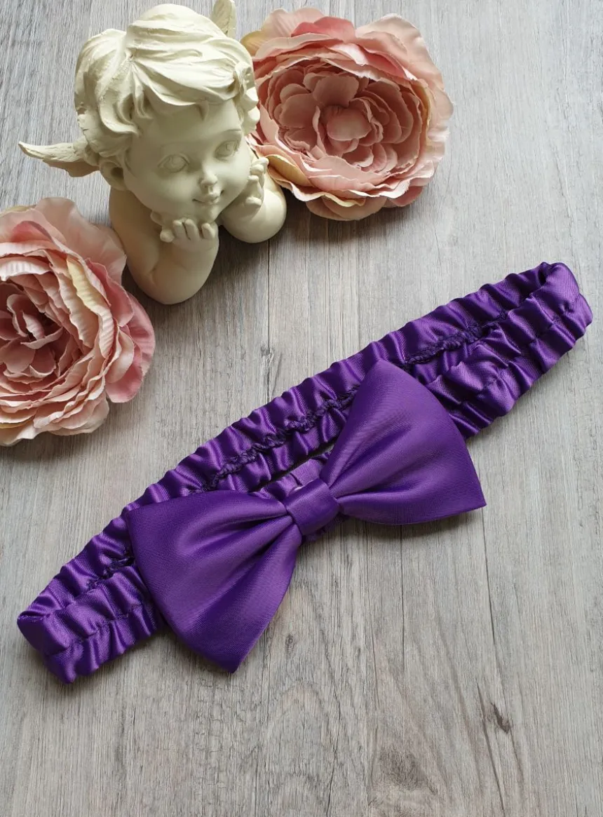 Bandeau large noeud bébé et fille