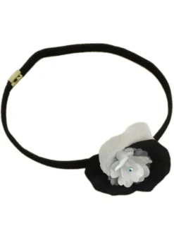 Bandeau élastique fille + fleur