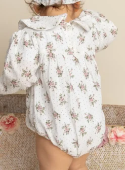 Barboteuse bébé fille coton gaze