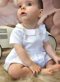 Barboteuse et casquette bébé garçon