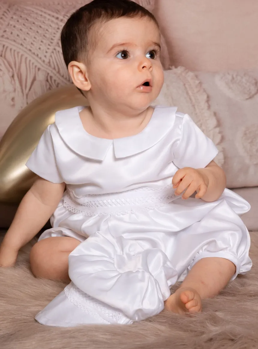 Barboteuse et casquette bébé garçon
