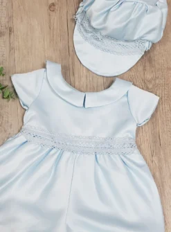 Barboteuse et casquette bébé garçon