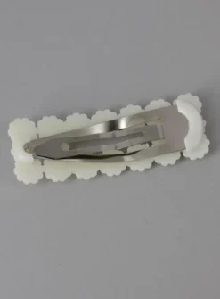 Barrette perle large Ivoire - Ecru