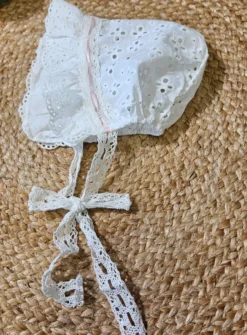 Beguin dentelle bébé fille Ivoire - Ecru