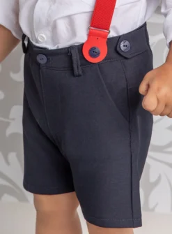 Bermuda bébé et petit garçon Alexis bleu marine