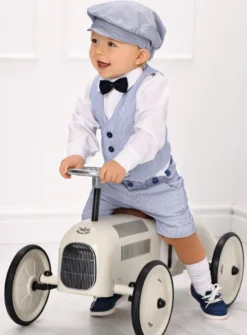 Bermuda bébé et petit garçon Johan bleu II