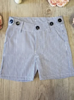 Bermuda bébé et petit garçon Johan bleu II