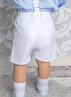 Bermuda blanc pour petit garçon