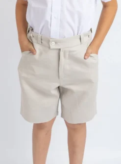 Bermuda en lin beige garçon