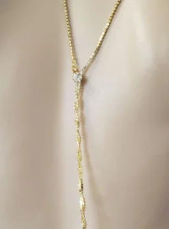 Bijou de dos strass femme