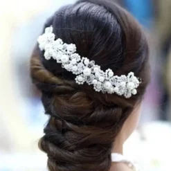 Bijoux de tête perles nacrées Blanc