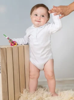 Body bébé fille blanc manches longues