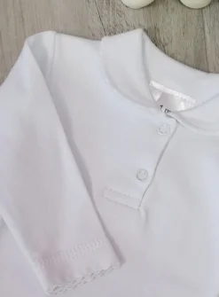 Body bébé fille blanc manches longues