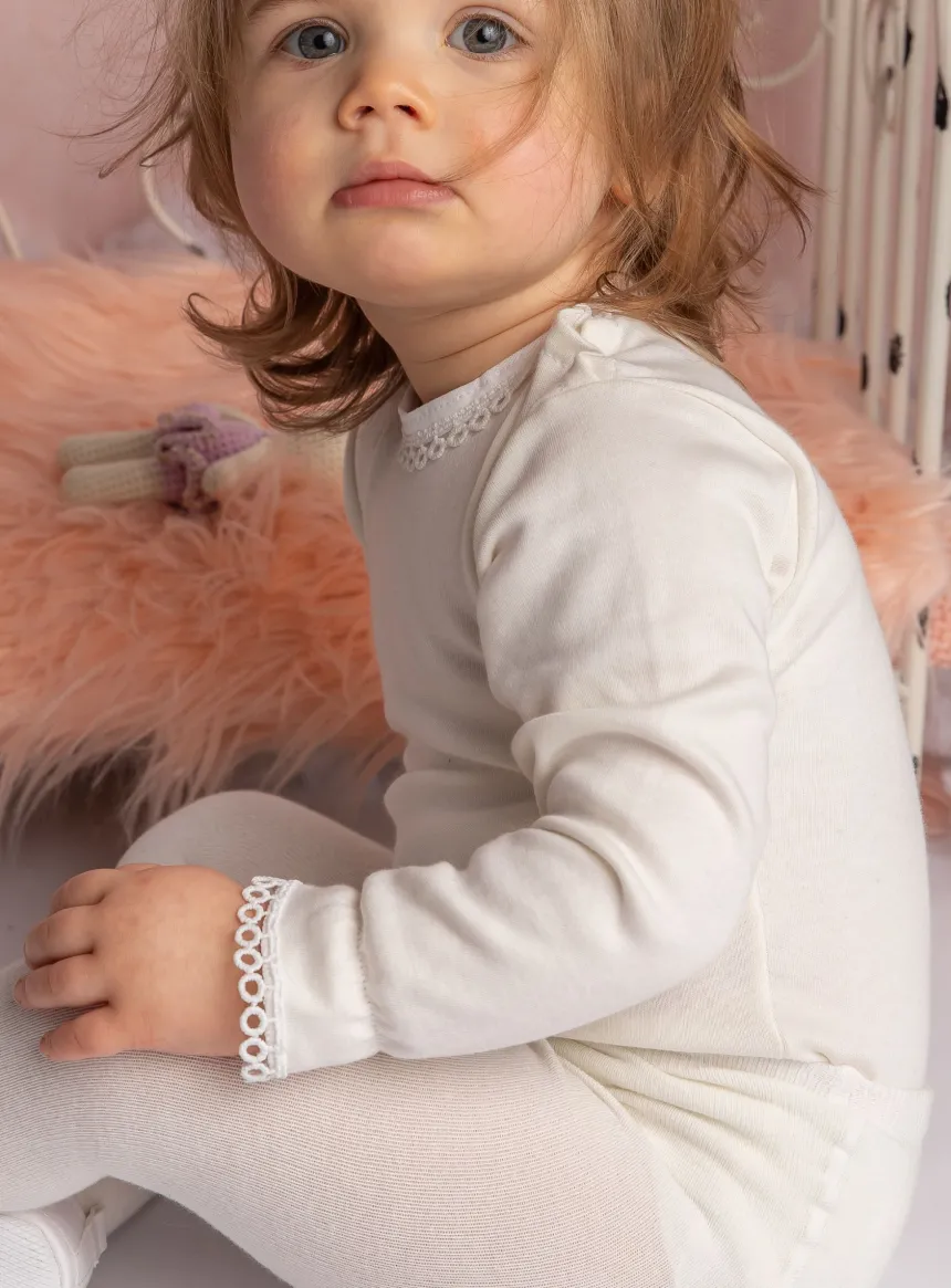 Body fantaisie ivoire écru bébé fille