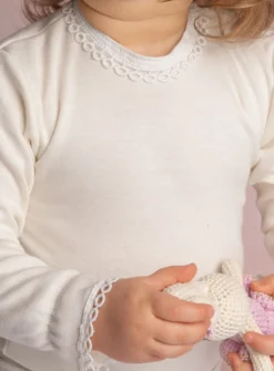 Body fantaisie ivoire écru bébé fille