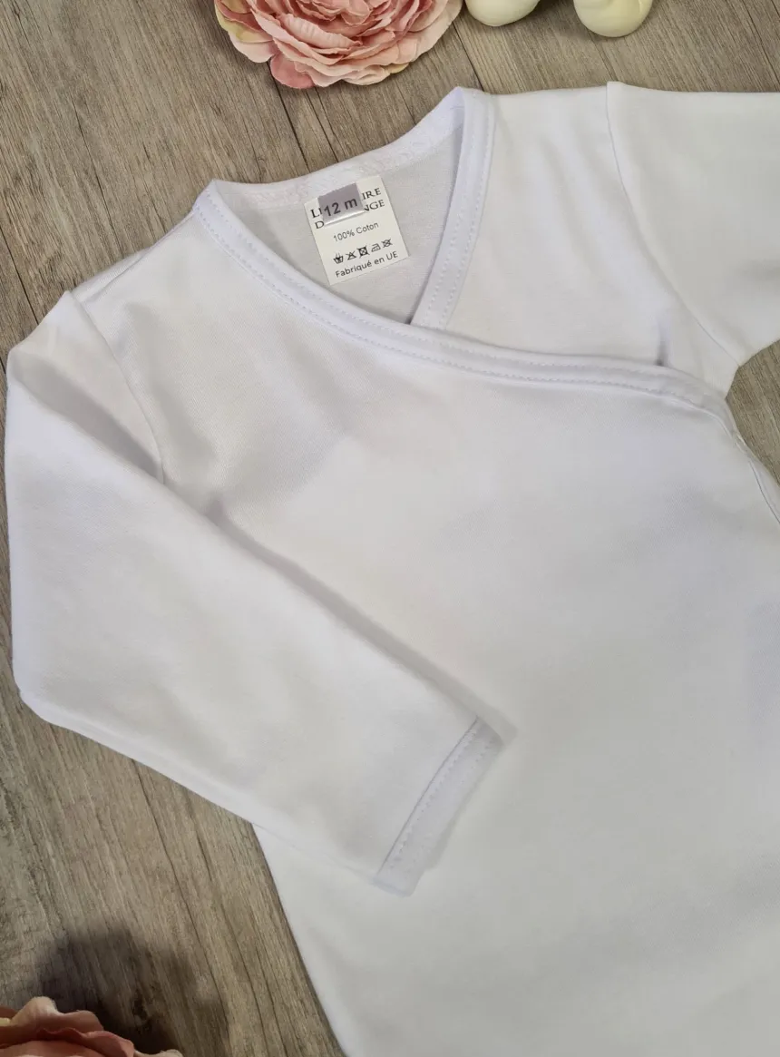 Body mixte bébé avec ouverture portefeuille