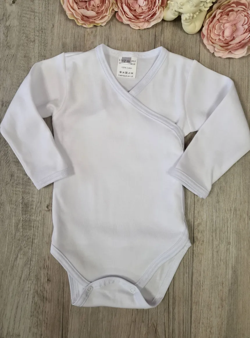 Body mixte bébé avec ouverture portefeuille