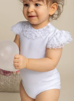 body été fille à froufrou dentelle