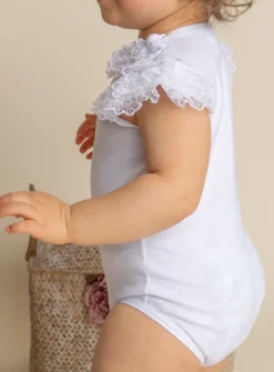 body été fille à froufrou dentelle