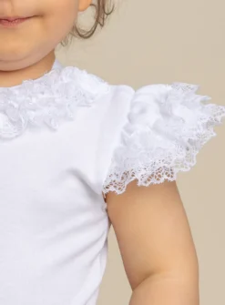body été fille à froufrou dentelle