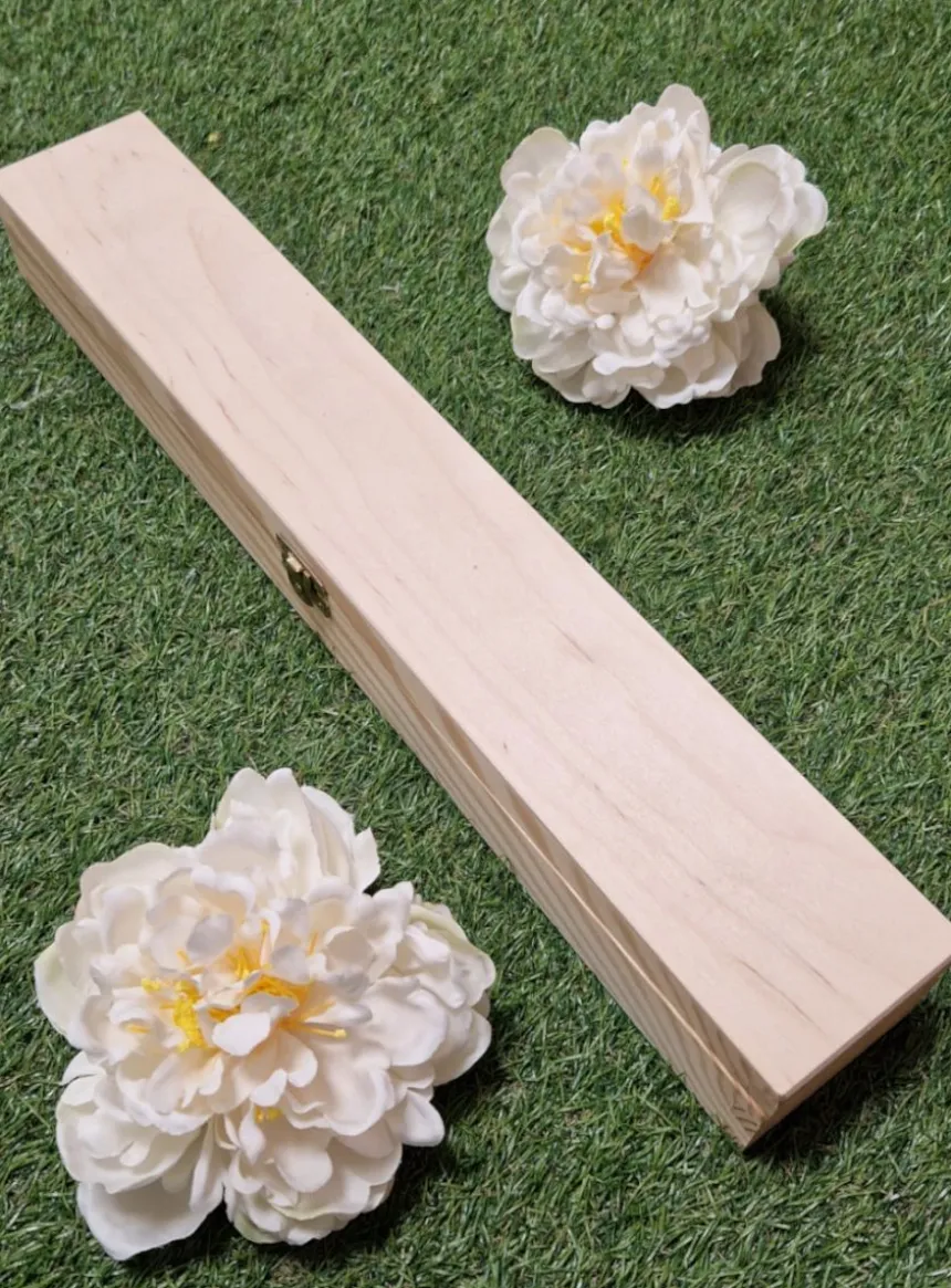 Boite en bois bougie Beige
