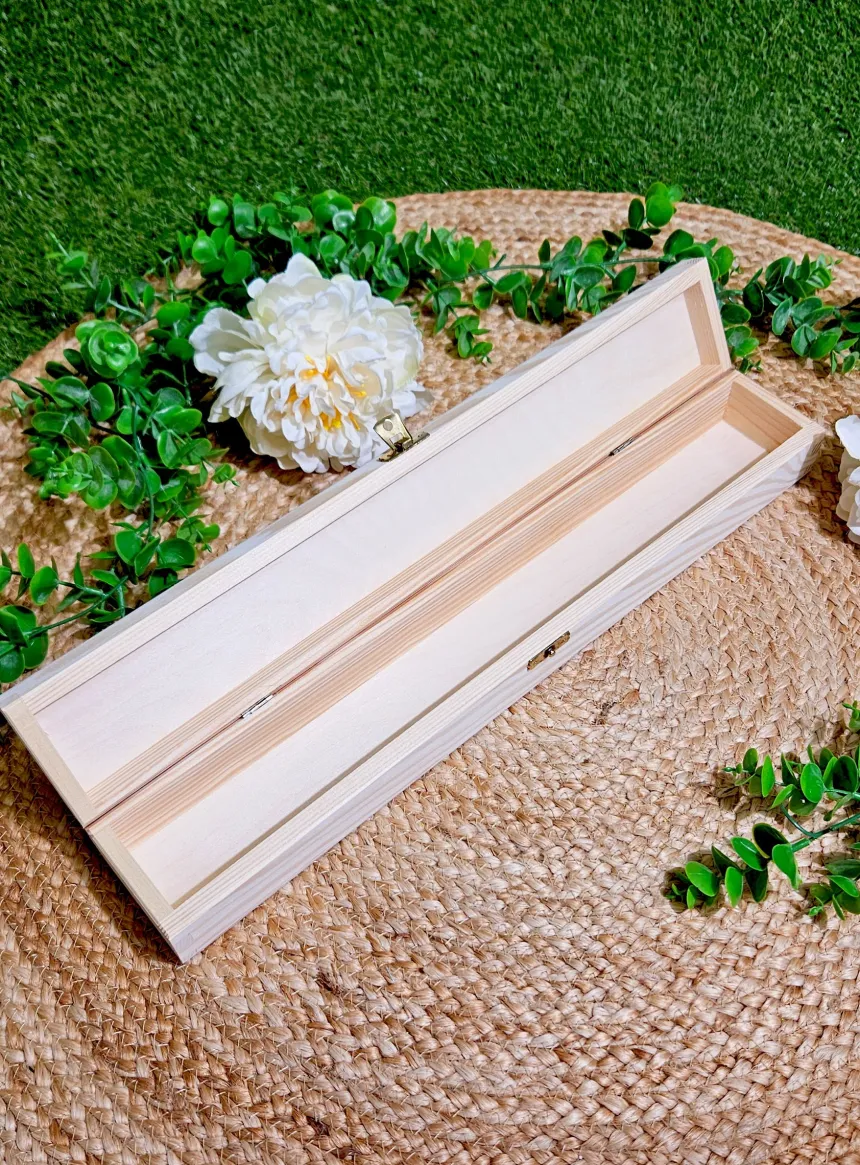 Boite en bois bougie Beige