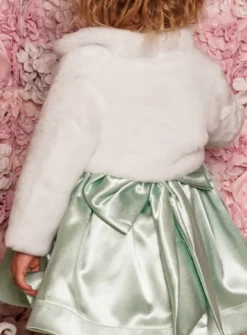Boléro bébé fille en fourrure