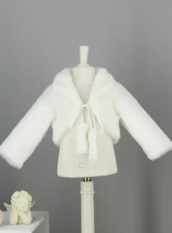 Boléro bébé fille en fourrure