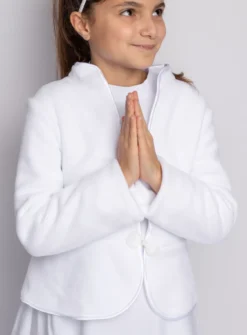 Boléro blanc fille Communion