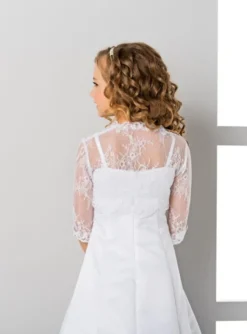 Boléro dentelle fille manches 3/4