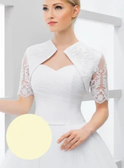 Boléro dentelle manches courtes femme