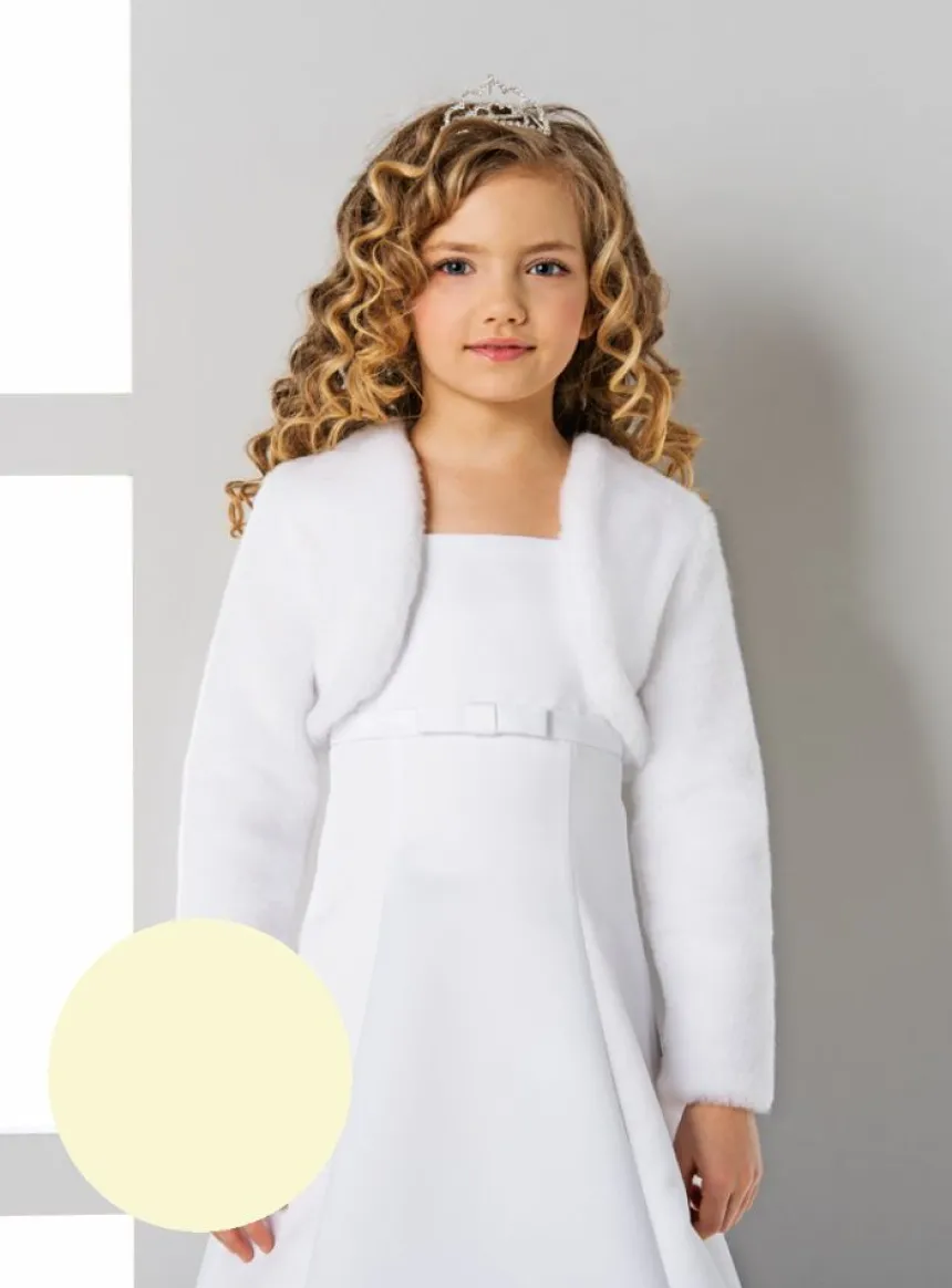 Boléro enfant fourrure ras