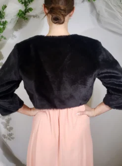 Boléro fausse fourrure courte M3/4