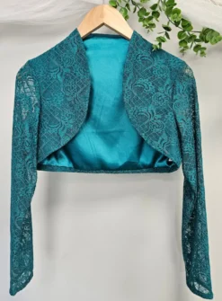 Boléro femme dentelle manches longues