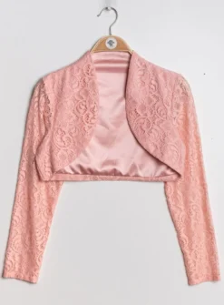Boléro femme dentelle manches longues