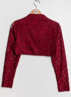 Boléro femme dentelle manches longues