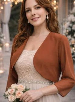 Boléro femme en mousseline