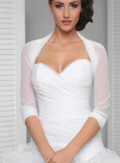 Boléro femme mousseline manches 3/4
