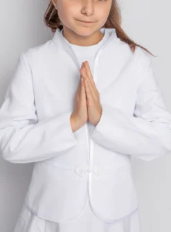 Boléro fille Communion manches longues